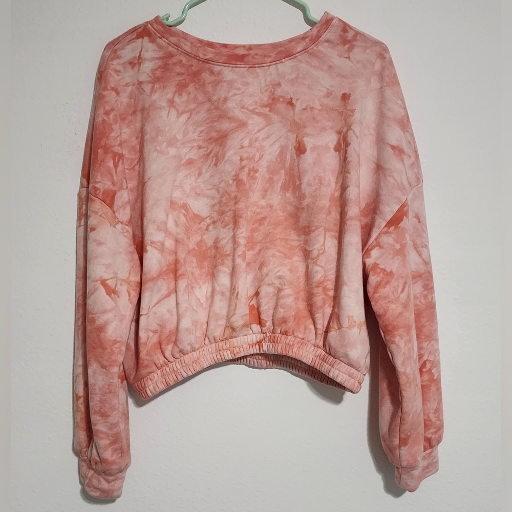 Tie-Dye Salmon Sweatshirt
